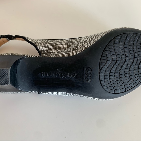 Hush Puppy Cross-Hatch Pattern Slingbacks - Picture 6 of 6
